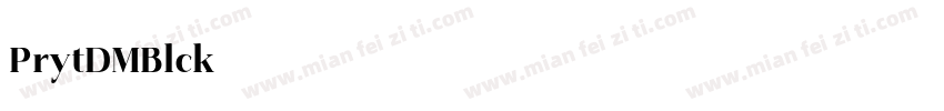 Priyati DEMO Black字体转换